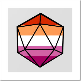 Lesbian Pride d20 Posters and Art